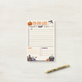 Halloween Griezelijst Post-it® Notes (Op bureau)