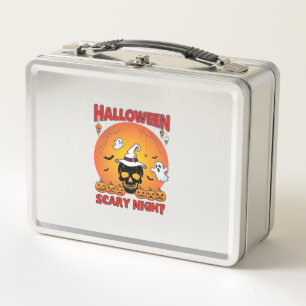 Halloween Griezelnacht Schedel Heksenhoed Pompoene