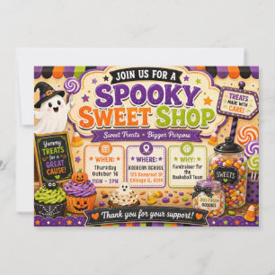 Halloween Griezels Snoep Winkel Kaart