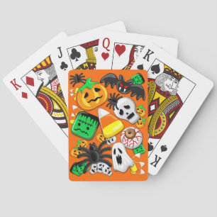 Halloween Griezelsnoep Feest Pokerkaarten
