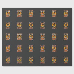 Halloween Griezige Pompoen Vogelverschrikker Vinta Cadeaupapier