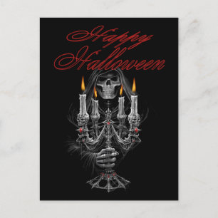 Halloween grim reaper briefkaart