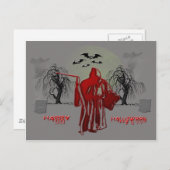 Halloween Grim Reaper Briefkaart (Voorkant / Achterkant)