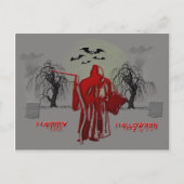 Halloween Grim Reaper Briefkaart (Voorkant)