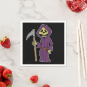Halloween Grim Reaper Cartoon Napkins Servetten (Insitu)
