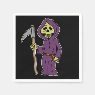 Halloween Grim Reaper Cartoon Napkins Servetten