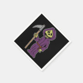 Halloween Grim Reaper Cartoon Napkins Servetten (Hoek)