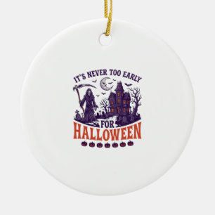 Halloween Grim Reaper Geen Tijd Te Verliezen Gehei Keramisch Ornament
