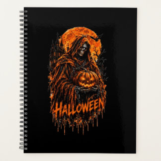 Halloween Grim Reaper Pompoen Gotische Griezeldesi Planner