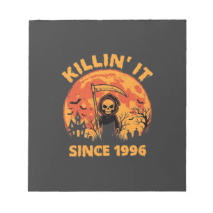 Halloween Grim Reaper Sinds 1996 Verjaardagsontwer Notitieblok