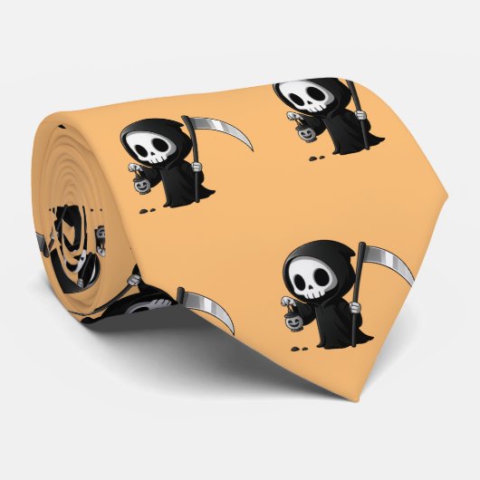 Halloween grim Reaper stropdas, stropdas (Opgerold)