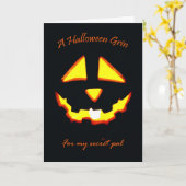 Halloween Grin for Secret Pal Kaart (Gele Bloem)