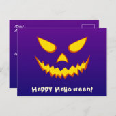 Halloween Grinning Face Jack op Lantern Pumpkin Briefkaart (Voorkant / Achterkant)