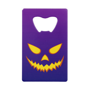 Halloween Grinning Face Jack op Lantern Pumpkin Kredietkaart Flessenopener