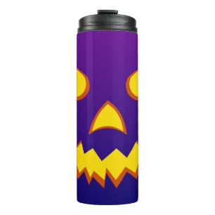 Halloween Grinning Face Jack op Lantern Pumpkin Thermosbeker