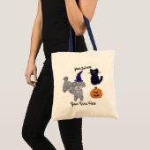 Halloween Gris Poodle #2 Sac fourre-tout (Devant (produit))