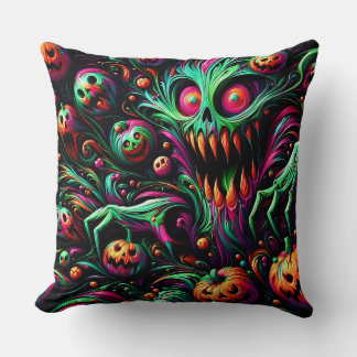 HALLOWEEN ~ Groene Geest ~ Griezelige pompoenen~ Kussen