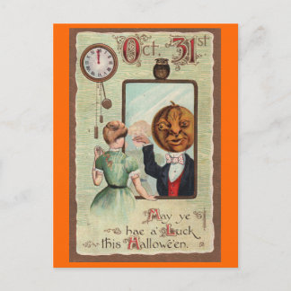 Halloween Groet - ontwerp rond 1910 Briefkaart
