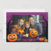 Halloween groeten met aangepaste foto Card Kaart (Voorkant)