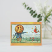  Halloween Groeten Pompoen Witch Briefkaart (Staand voorkant)