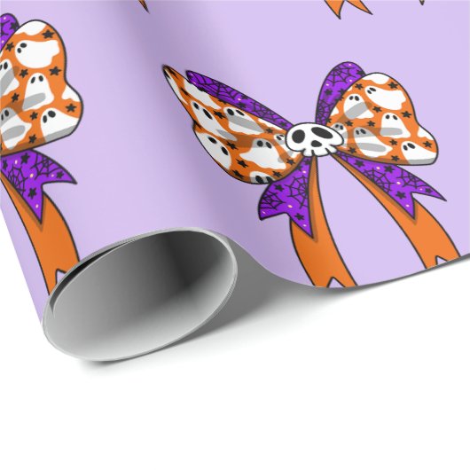 Halloween Groovy boo ghost and skull Cadeaupapier (Rol Hoek)