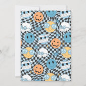 Halloween Groovy Cute Ghost 1e verjaardag Kaart (Achterkant)