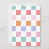 Halloween Groovy verjaardagsfeestje Bedankkaart (Achterkant)