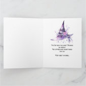 Halloween grote dank u bedankkaart (Binnen)