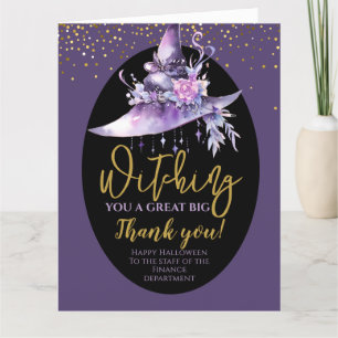 Halloween grote dank u bedankkaart