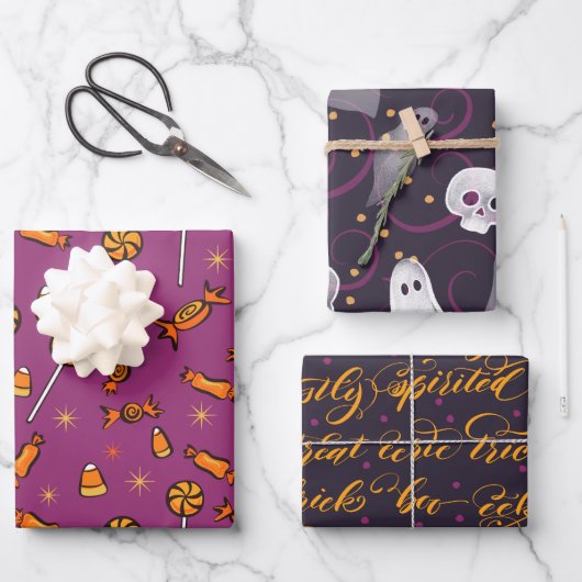 Halloween grote design inpakvellen inpakpapier vel (Voorkant)
