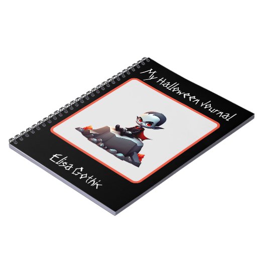 Halloween Grumpy vampire Carnet Spiral (Côté gauche)