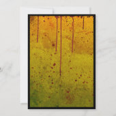 Halloween Grungy Blood Crazy Party Invitation (Dos)