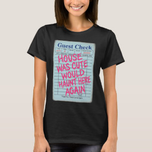 Halloween Guest Check House was Schattige zou acht T-shirt