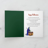 Halloween Haggard Witch Stirring the Pot Kaart (Binnen)