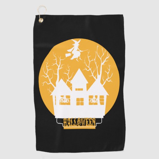 Halloween Halloween Halloween Golfhanddoek (Voorkant)