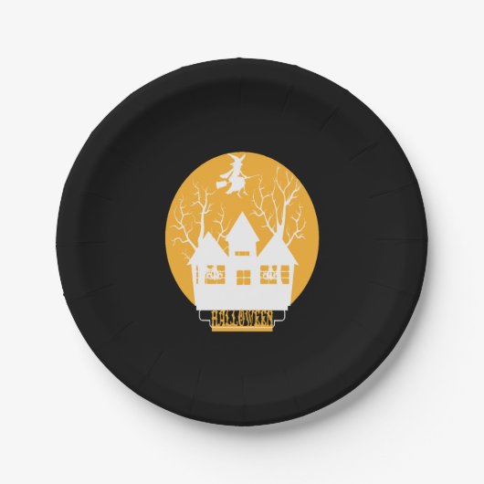 Halloween Halloween Halloween Papieren Bordje (Voorkant)