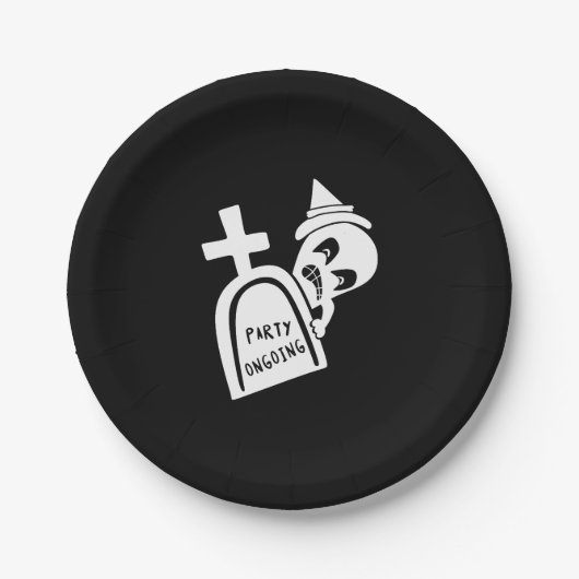 Halloween Halloween Papieren Bordje (Voorkant)