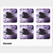 Halloween - Hallows Eve Witch Vierkante Sticker (Vel)