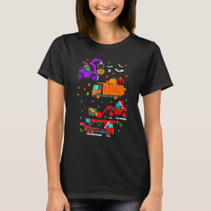 Halloween Hallowthanksmas Construction Vehicle Cra T-shirt