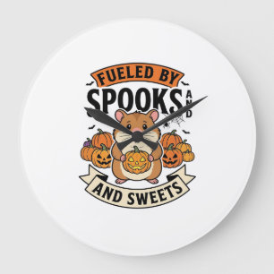 Halloween Hamster Aangedreven Door Spoken Grappig  Grote Klok