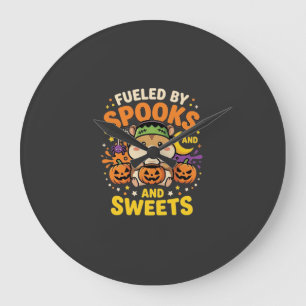 Halloween Hamster Fueled By Spooks And Sweets_1 Grote Klok