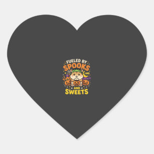 Halloween Hamster Fueled By Spooks And Sweets_1 Hart Sticker