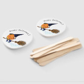 Halloween Hand Fan Witch Pumpkin-vliegkamer Handwaaier (Niet-gemonteerd)