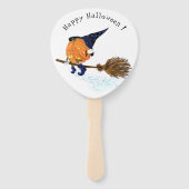 Halloween Hand Fan Witch Pumpkin-vliegkamer Handwaaier (Achterkant)