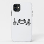 Halloween Hand gebarentaal in hart vrede Case-Mate iPhone Case (Achterkant)