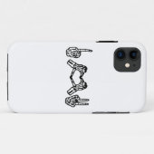 Halloween Hand gebarentaal in hart vrede Case-Mate iPhone Case (Achterkant (horizontaal))
