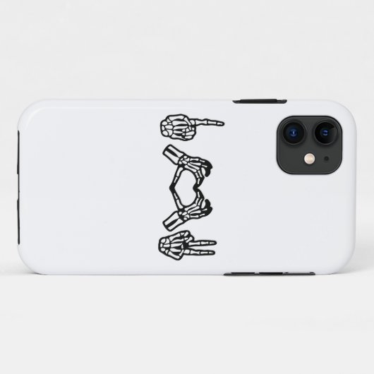 Halloween Hand gebarentaal in hart vrede Case-Mate iPhone Case (Achterkant (horizontaal))