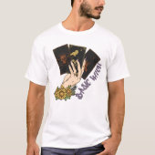HALLOWEEN HAND HOUDEN TAROT KAARTEN | BASIC WITCH T-SHIRT (Voorkant)