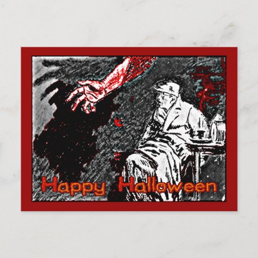  Halloween Hand in het Donkere Briefkaart (Voorkant)