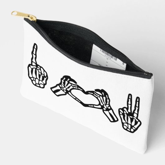 Halloween Hand Sign Language I Heart Peace Etui (Open)